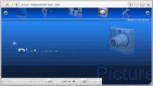 AVer MediaCenter 3D main screen