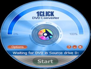 1Click DVD Converter main screen