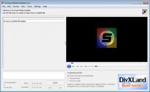 DivXLand Media Subtitler main screen