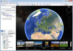 Google Earth main screen