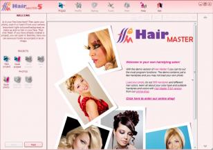 Hair Master main screen