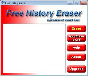 History Eraser main screen