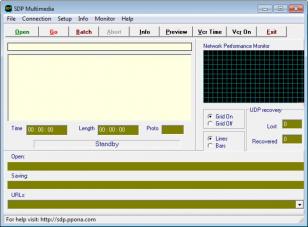 SDP Downloader main screen