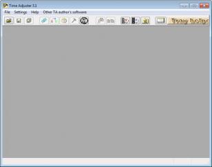 Time Adjuster main screen