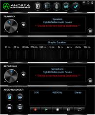 Audio Commander main screen