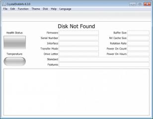 CrystalDiskInfo main screen