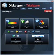 Diskeeper12-Professional main screen