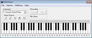 DSW Piano main screen