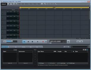 MAGIX Music Maker 2015 main screen