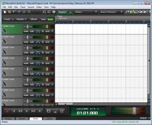 Mixcraft 6 main screen