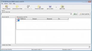 OE-Mail Recovery main screen