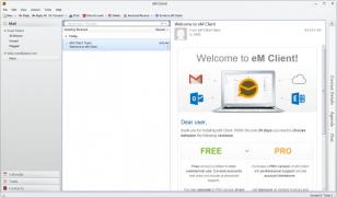 eM Client main screen