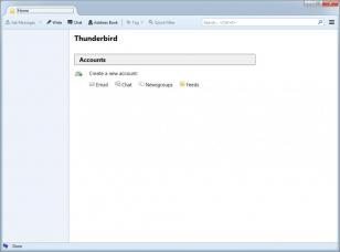 Mozilla Thunderbird main screen