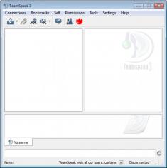 TeamSpeak 3 Client main screen