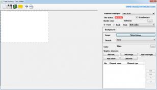 Free Business Card Maker main screen