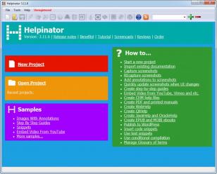 Helpinator Professional main screen