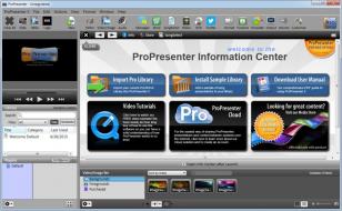 ProPresenter main screen