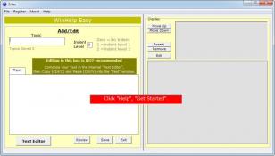 WinHelp Easy main screen