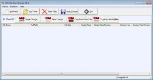FMS File Date Changer main screen