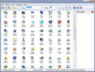 Icon Searcher main screen