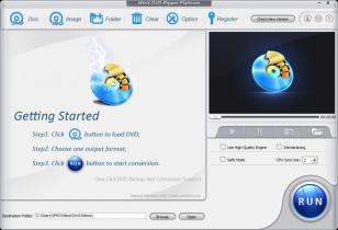 WinX DVD Ripper Platinum main screen