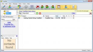 TrulyMail Standard main screen