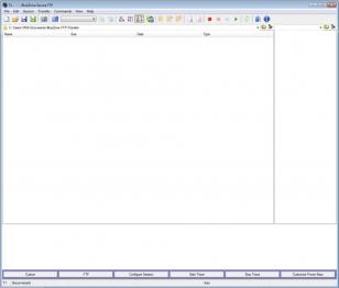 BlueZone Secure FTP main screen