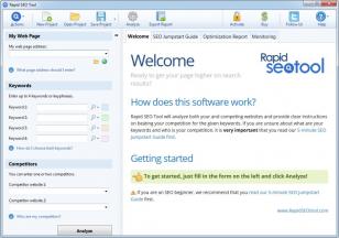 Rapid SEO Tool main screen