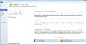 TSW WebCoder main screen
