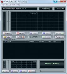 Dual Audio Recorder main screen