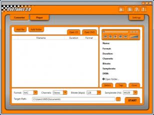 freeTunes main screen