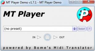 MT Player Demo main screen