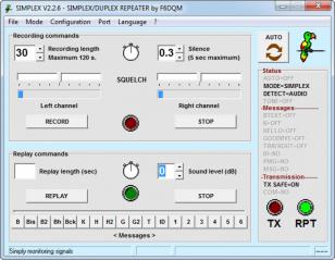 SIMPLEX main screen