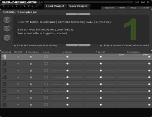 Soundscape Generator main screen