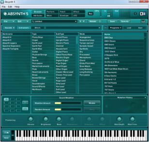 Absynth main screen