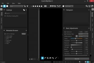 Corel AfterShot main screen