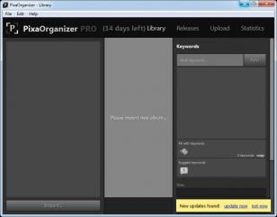 PixaOrganizer main screen