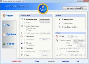 ScreenHunter 6.0 Plus main screen