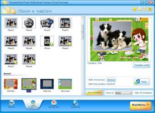ThunderSoft Slideshow Factory main screen