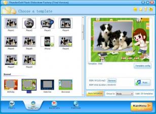 ThunderSoft Slideshow Factory main screen