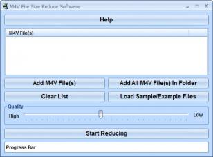 M4V File Size Reduce main screen