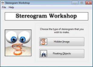 Stereogram Workshop main screen