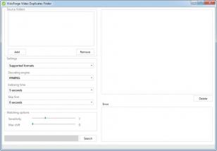Video Duplicates Finder main screen