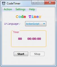 CodeTimer main screen