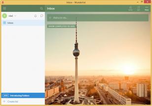 Wunderlist main screen