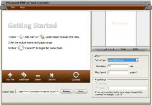 4Videosoft PDF to Flash Converter main screen