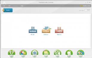 Freemake Audio Converter main screen