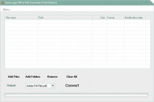 Ezovo Jpg Tiff to Pdf Converter main screen