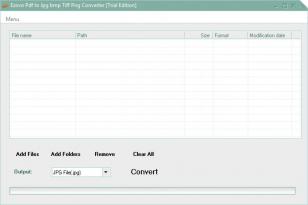 Ezovo Pdf to Jpg bmp Tiff Png Converter main screen