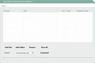 Ezovo Pdf to Swf Converter main screen